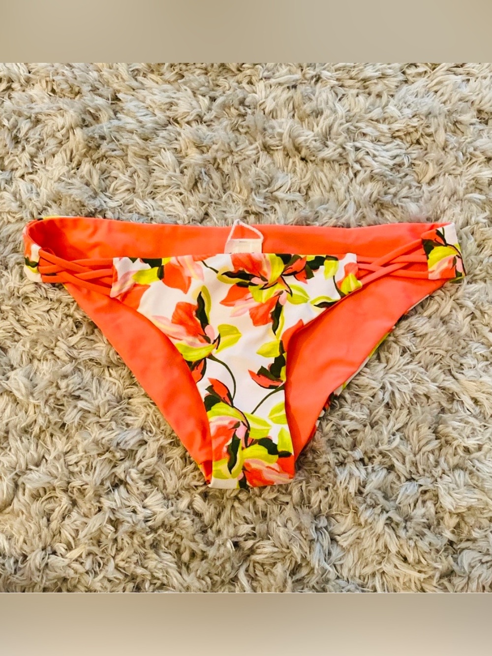 Lands' End Bright Coral Bikini Bottom
